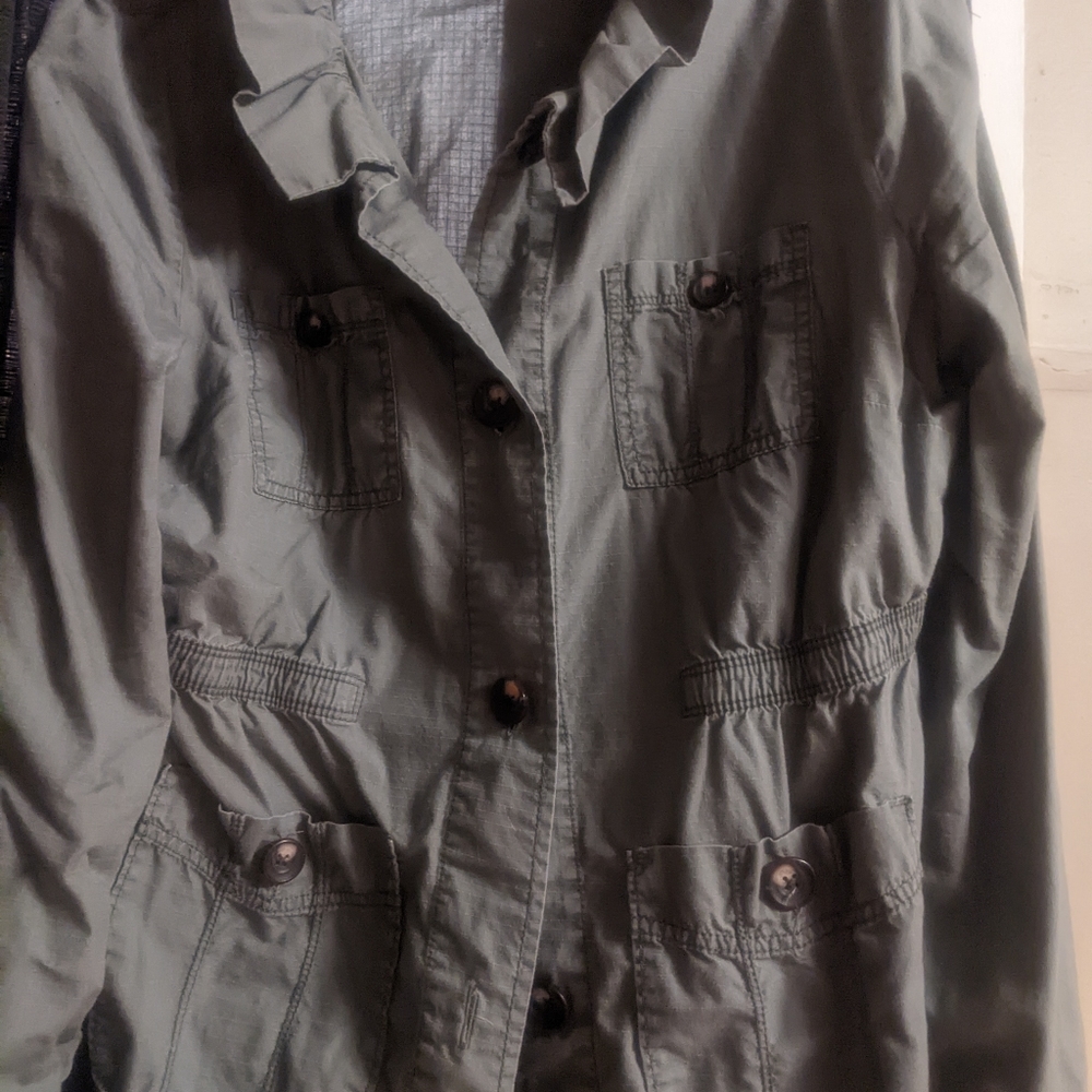 Navy green dress jacket